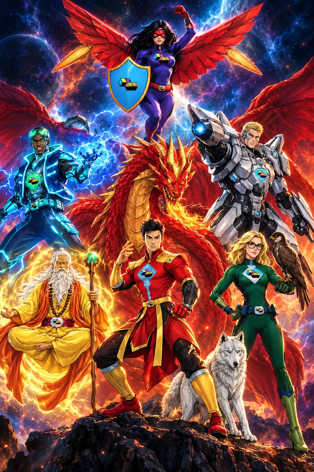 The six Guardians of Eternity